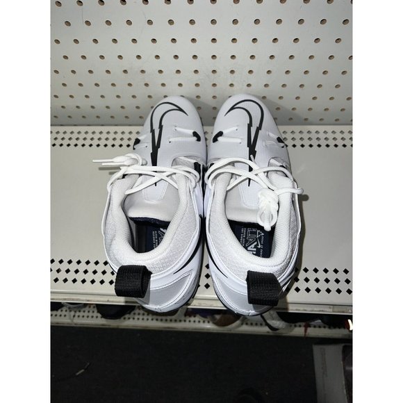 Nike Alpha Menace Pro 3 Mens Football Cleats Size 12 White Navy Blue Black main image 3